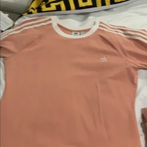 Adidas tee shirt dress with 3/4 sleeve & leggings